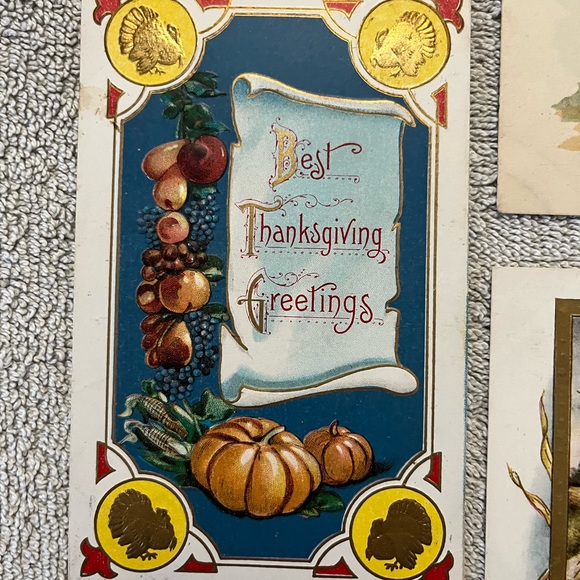 Vintage Thanksgiving Greeting Cards Lot‎ 3 - Picture 2 of 5